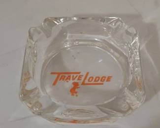 Vintage Travelodge Glass Ashtray
