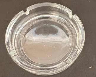Vintage French Pressed Glass Ashtray