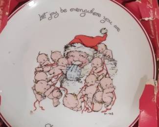 Rose ONeill Kewpie Christmas Commemorative Plate