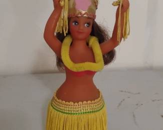 Vintage Hawaiian Hula Girl Dashboard Doll