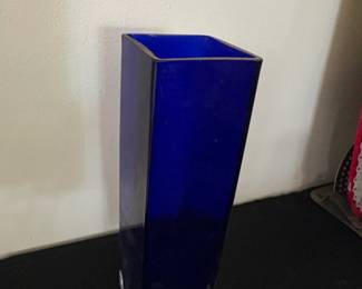 Cobalt Blue Square Bud Vase second image