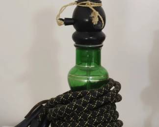 Vintage Brebbia Italian Green Glass Hookah