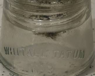 Vintage Whitall Tatum No. Glass Insulator second image