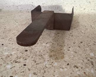 Vintage Industrial Handheld Metal Scoop second image