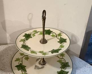 FRANCISCAN IVY Tiered Cake or Display Stand Server
