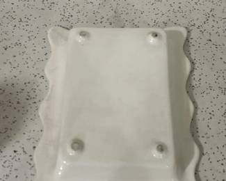 Vintage Ceramic WallMount Soap Dish second image