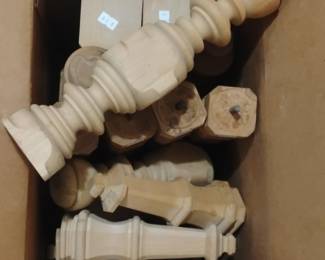 Unfinished Turned Wood Furniture Legs