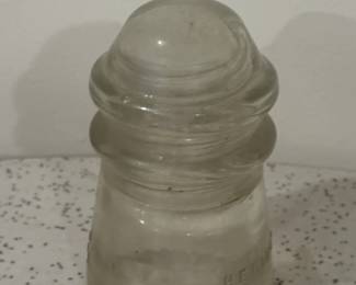 Vintage Hemingray Clear Glass Insulator