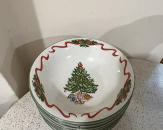 Tabletops Unlimited Holly Ribbon or Soup Bowls third image