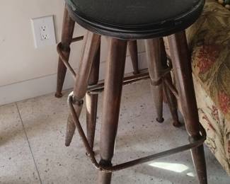 MidCentury Modern Style Wooden Bar Stools