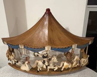 Vintage Universal Statuary Corp. Circus Animal Carousel Wall Plaque