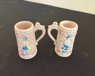 Vintage GermanStyle Beer Stein Salt and Pepper Shakers second image
