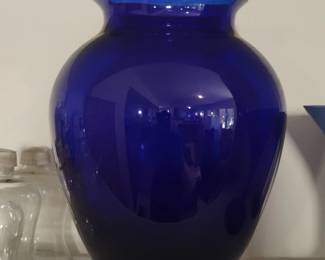 Cobalt Blue Glass Vase