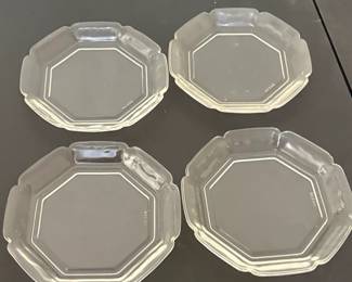 Ocean Glassware Octagonal Salad Plates