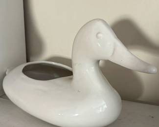 Vintage Ceramic Duck Planter