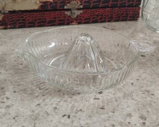 Vintage Pressed Glass Citrus Juicer