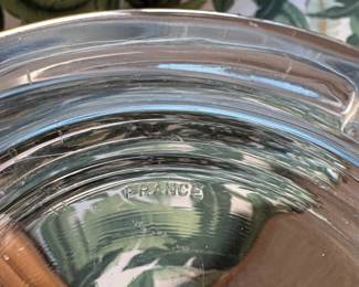 Vintage French Pressed Glass Ashtray third image