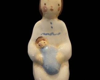 MidCentury Modern Ceramic Madonna and Child Figurine