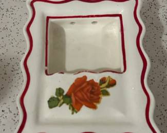 Vintage Ceramic WallMount Soap Dish