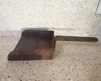 Vintage Industrial Handheld Metal Scoop