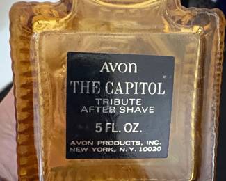 Vintage Avon The Capitol Tribute After Shave Decanter third image