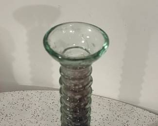 Vintage La Mediterranea Recycled Glass Candlestick second image