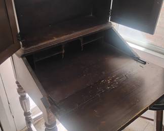 Antique VictorianStyle Oak Secretary Desk second image