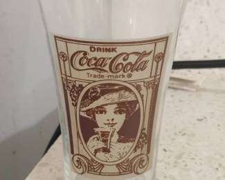 CocaCola s Reproduction Gibson Girl Drinking Glass