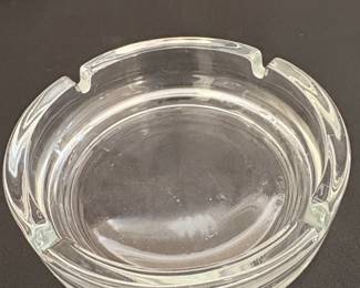 Vintage French Pressed Glass Ashtray second image