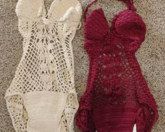 Vintage Crochet OnePiece Swimsuits