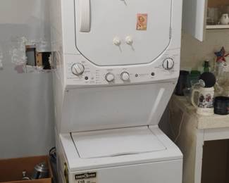 GE Spacemaker Stacked Washer and Dryer