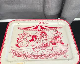 Vintage LaVada Childrens Metal TV Tray