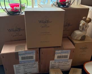 Willow tree figurines in box. Nativity, grandma, wise men and more