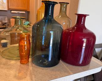 Large bottle neck vases