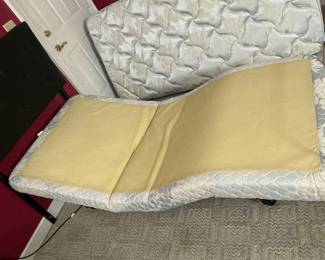 Twin Adjustable Bed with massage mattress & headboard $350