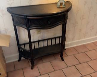 Vintage Half Moon Console table $95