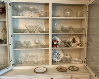 Assorted Glass serving pieces