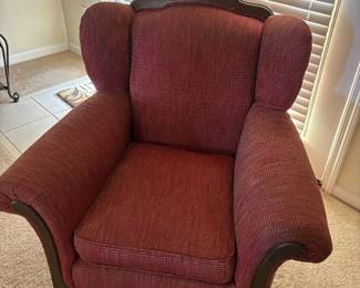Antique accent chair 1 of a 3 piece set. Professionally reupholstered. Non smoke home