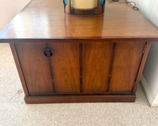 1960s Walnut Side/Storage Table