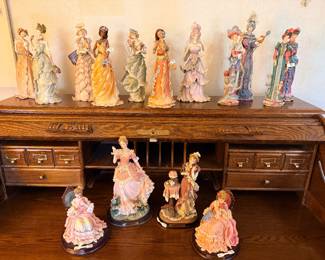 COLLECTION OF LENOX AND AVON FIGURINES