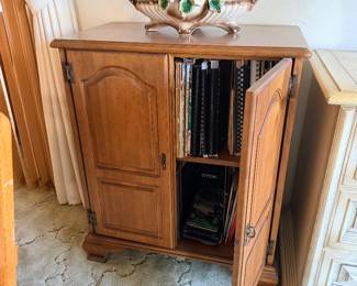 1970'S ETHAN ALLEN MUSIC CABINET 27" W X 17"D X 33"H