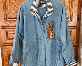 HAND-PAINTED DENIM JACKET BY OWNER