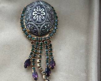 Delizza & Elster Moroccan Matrix brooch