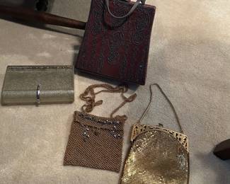 Several vintage purses