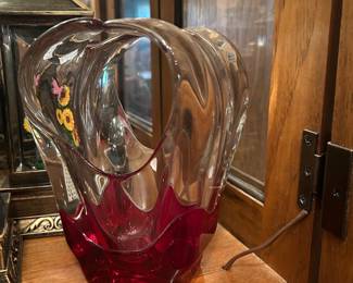 MCM glass vase