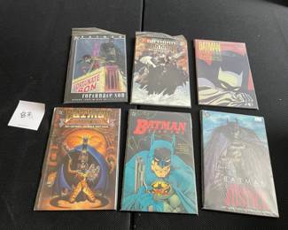 Six Batman Paperback Bound Comic Books