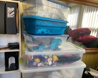 Lot of Fabric and Craft Items