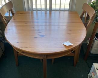 IKEA Drop Leaf Table and Chairs