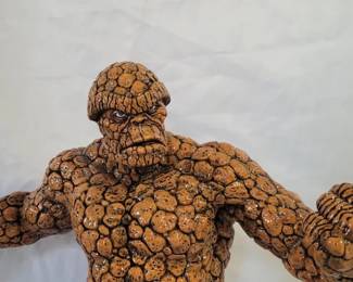 1990s Hand Painted the Thing Fantastic Four Superhero Statue Marvel Comics Figurine