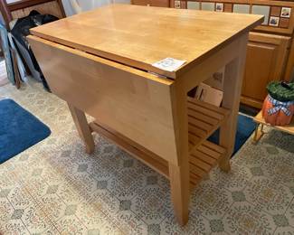 Kitchen Island with Drop Leaf